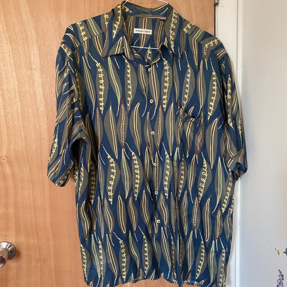 Vintage Silk Button-Down